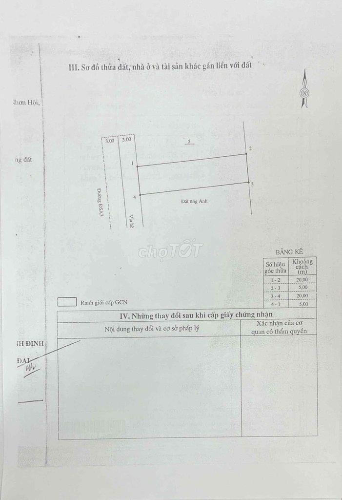 Bán đất Đường DSA3, Xã Nhơn Hội Thành phố Quy Nhơn tỉnh Bình Định