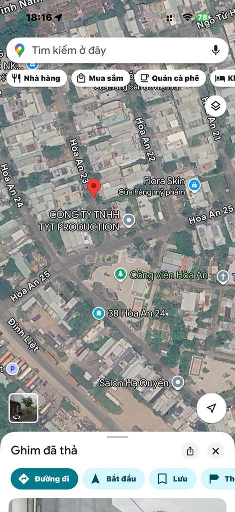 Bán đất Đường Hòa An 23, Phường Hòa An Thành phố Đà Nẵng