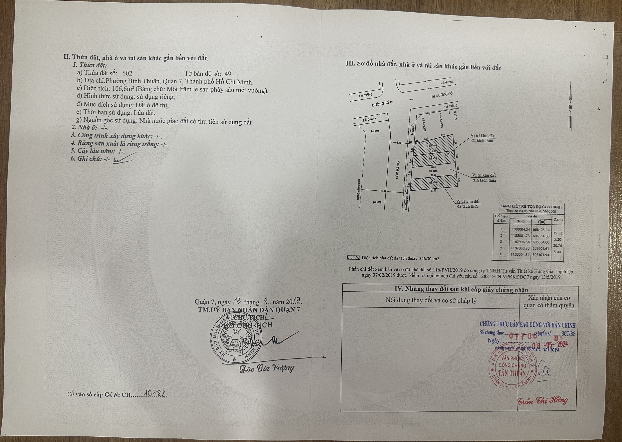 Bán đất đường số 7 Quận 7