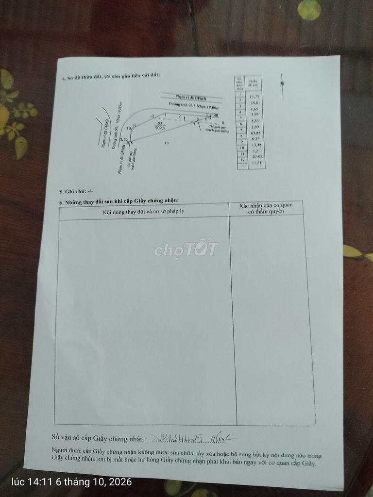 Bán đất Thị trấn Vĩnh Viễn tỉnh Hậu Giang