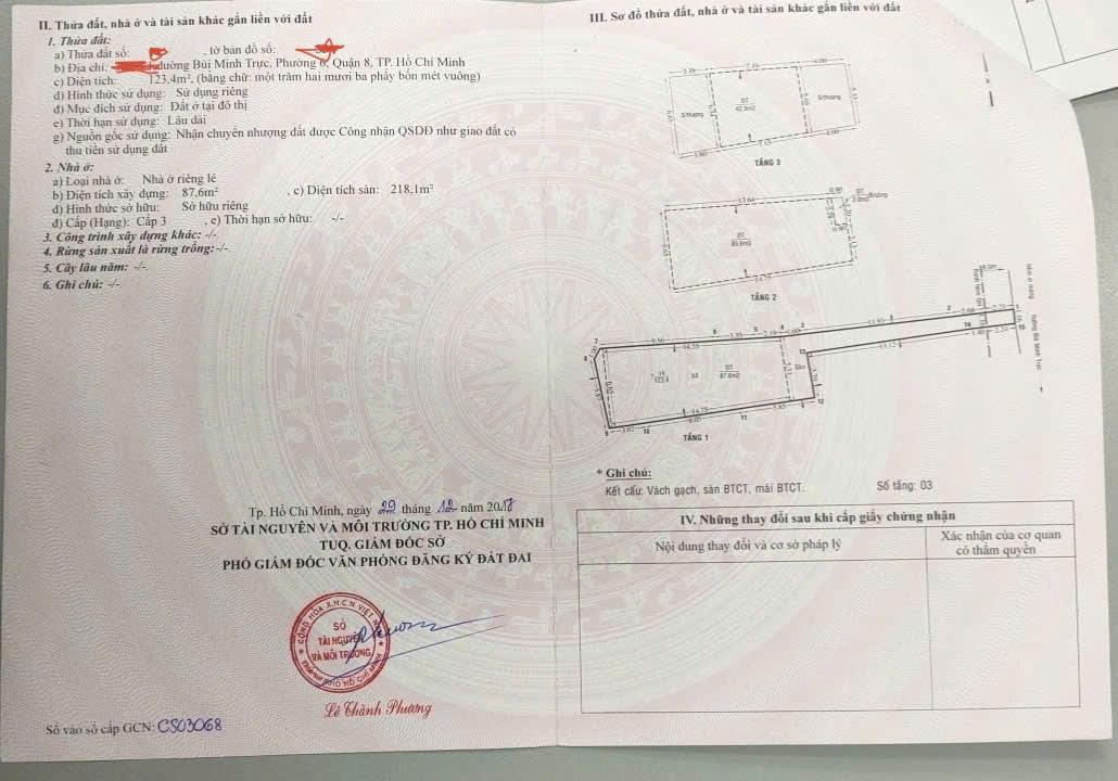 Bán nhà đường Bùi Minh Trực Quận 8