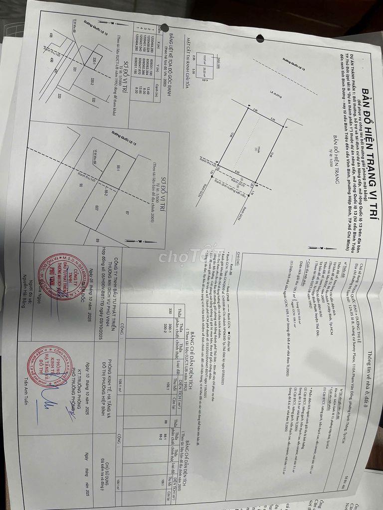 Bán nhà đường Quốc Lộ 13 phường Hiệp Bình Phước Thành phố Thủ Đức