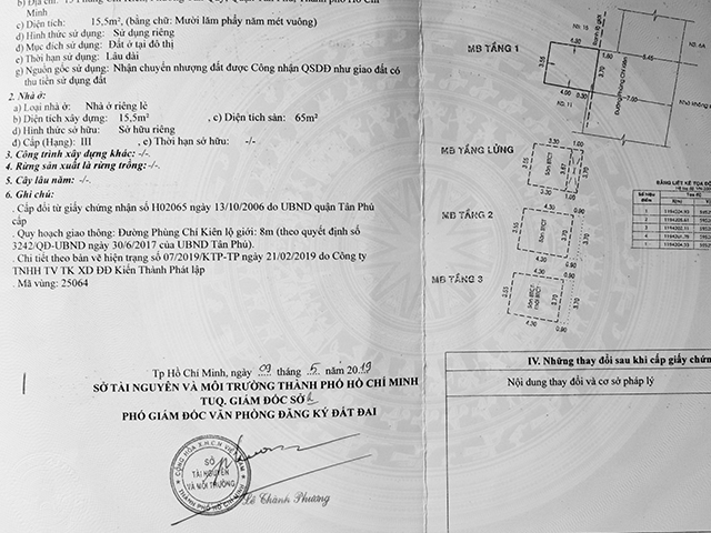 Bán nhà mặt tiền đường Phùng Chí Kiên, quận Tân Phú, 15.5m², Giá 3,750 tỷ