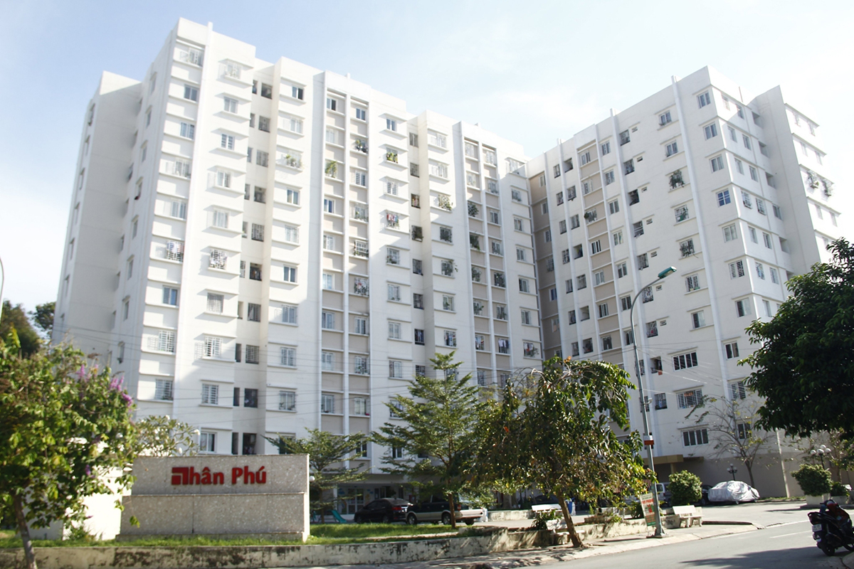 Bán căn hộ chung cư Nhân Phú cách Chung cư 9 View 1,5km